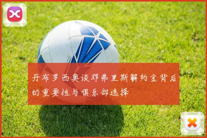 丹布罗西奥谈邓弗里斯解约金背后的重要性与俱乐部选择